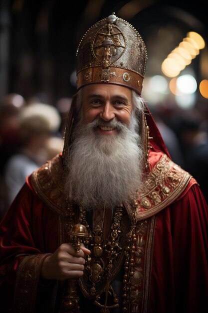 Sinterklaas na igreja