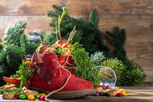 Sinterklaas Weihnachtsfeiertagshintergrund