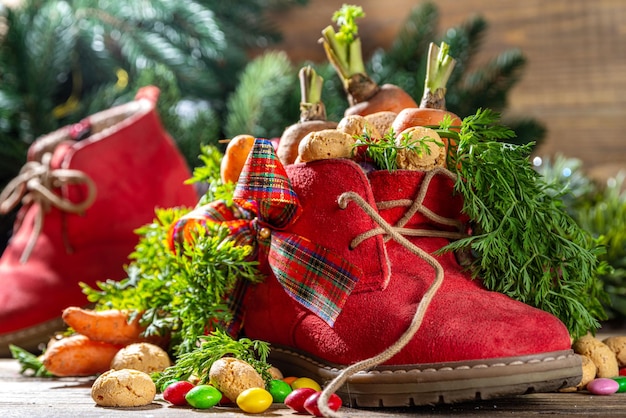 Sinterklaas Weihnachtsfeiertagshintergrund