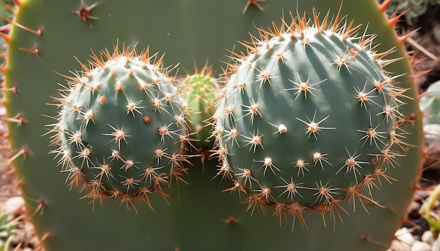 Foto síntomas de cáncer o anillo en cactus planta suculenta un tipo de bacteria y puede ocurrir junto con hongos o plagas también