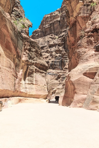 El Siq, el estrecho cañón ranurado