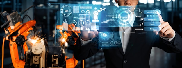Sistema avanzado de brazo robótico Mlp para la industria digital y la tecnología robótica de fábrica