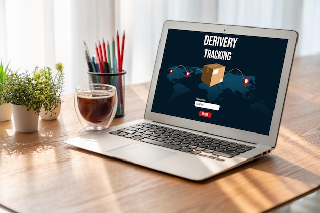 Sistema de rastreamento de entrega para comércio eletrônico e negócios on-line modernos