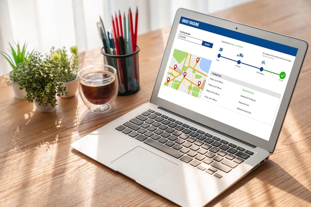 Sistema de rastreamento de entrega para comércio eletrônico e negócios on-line modernos