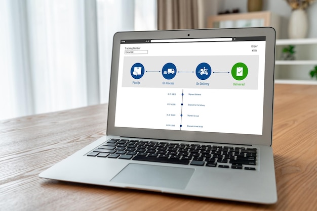 Sistema de rastreamento de entrega para comércio eletrônico e negócios on-line modernos