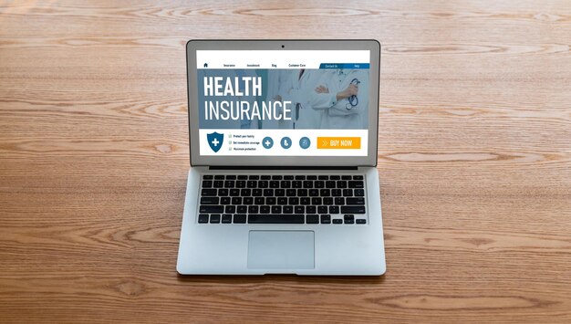 Sistema de registro modish do site de seguro de saúde