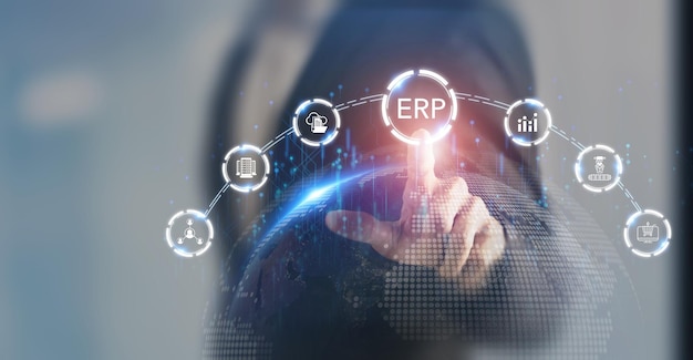 Sistema de ERP de IA Tecnología de planificación de recursos empresariales Solución de eficiencia de gestión de la cadena de valor empresarial Automatizar los procesos operativos Reaccionar en tiempo real Actualizaciones automáticas Decisiones basadas en datos