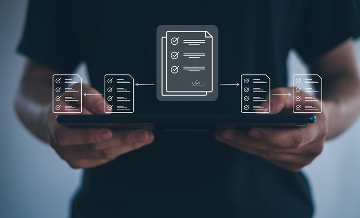 Foto sistema de gestión de documentos base de datos de documentación en línea y automatización de procesos para administrar eficientemente archivos conocimiento y documentación en la empresa tecnología empresarial corporativa