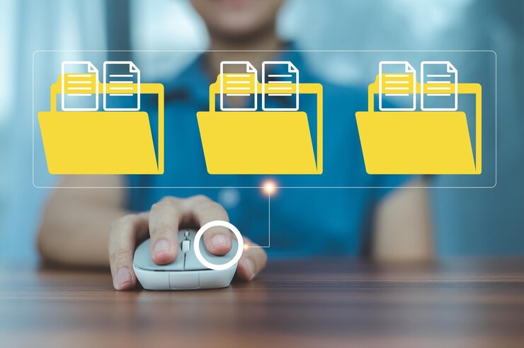 Foto sistema de gestión de documentos carpeta dms gestión de datos de archivos o tecnología de copia de seguridad de transferencia de datos