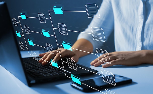 Foto sistema de gestión de documentos software de automatización dms para archivar y gestionar de forma eficiente