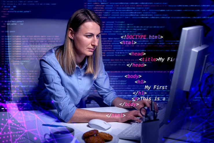 Foto sistema html para el concepto de sitio web.