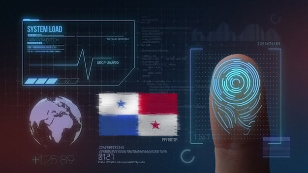 Sistema de identificación biométrica de escaneo de huellas digitales Nacionalidad panameña