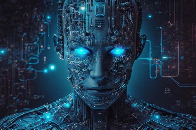 Sistema Inteligência artificial Tecnologia Software de aplicativo de robô inteligente Aplicativo de robô Generative AI