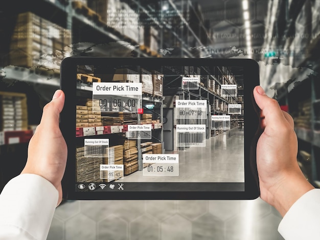 Sistema inteligente de gestión de almacenes que utiliza tecnología de realidad aumentada