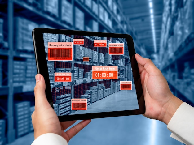 Sistema inteligente de gestión de almacenes que utiliza tecnología de realidad aumentada