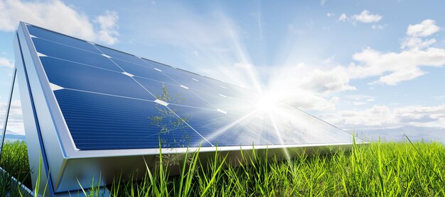 Sistema de matriz de paneles solares Tecnología de energía limpia fotovoltaica