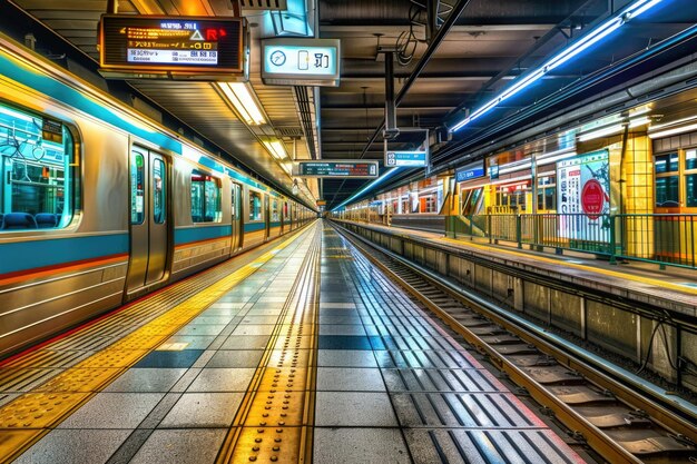 Foto sistema de metro de la ciudad de tokio, japón