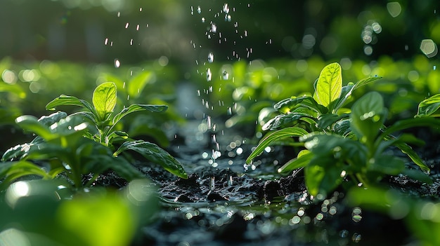 Sistema de riego inteligente que ajusta el flujo de agua