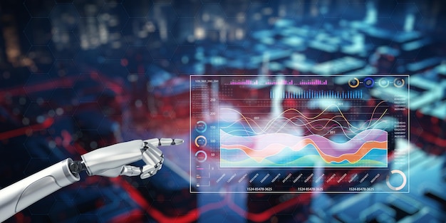 Sistema robótico que ayuda en el cálculo de datos y el análisis de gráficos