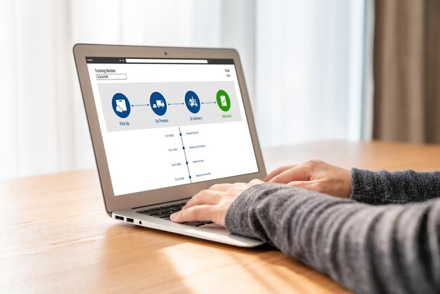 Sistema de seguimiento de entregas para comercio electrónico y negocios en línea modernos