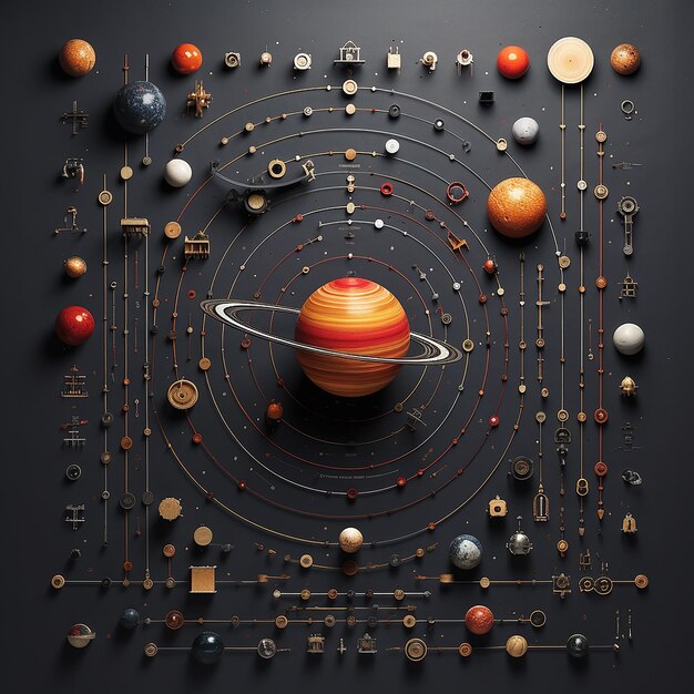 El sistema solar de Knolling