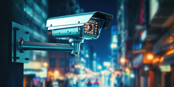 Sistema de vigilancia por cámaras de seguridad de CCTV para la detección de movimiento e identidad facial o reconocimiento de sensores de monitoreo en vivo