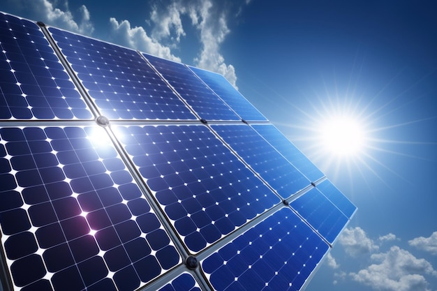 Sistemas de generación de energía solar fotovoltaica y paneles solares  fotovoltaicos | Foto Premium