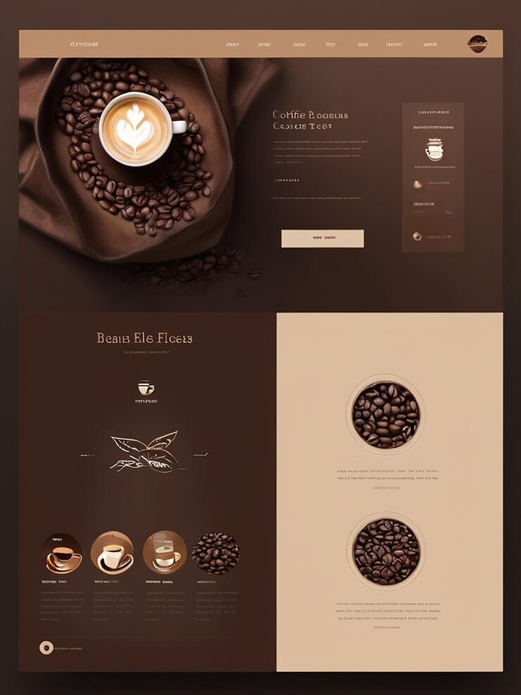 Foto site de café vende grãos de café e máquinas de café