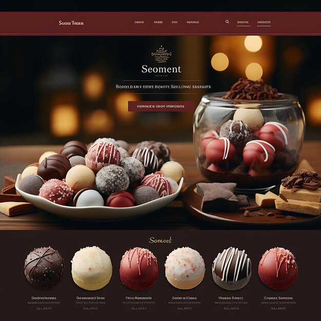 Site de uma padaria gourmet apresentando um conceito de layout de site Web Design Conc Idéias malucas