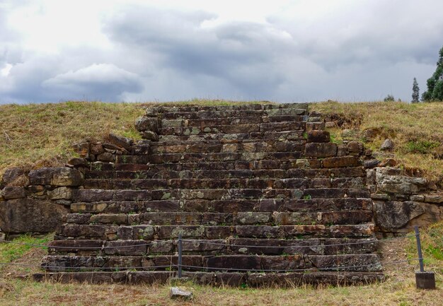 Sitio arqueológico de Chavín, Perú. Ruinas preincaicas de cultura histórica