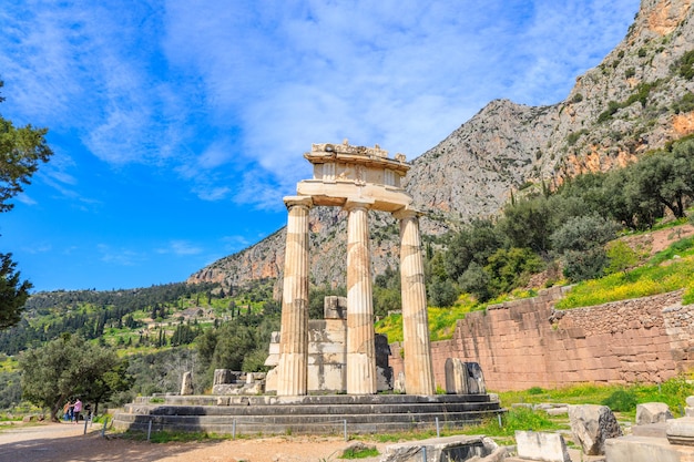 Sitio arqueológico de Delphi Antigua Grecia