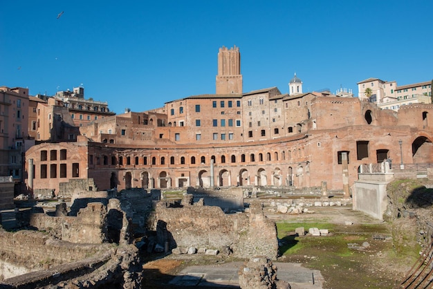 Sitio arqueológico de los foros imperiales de Roma