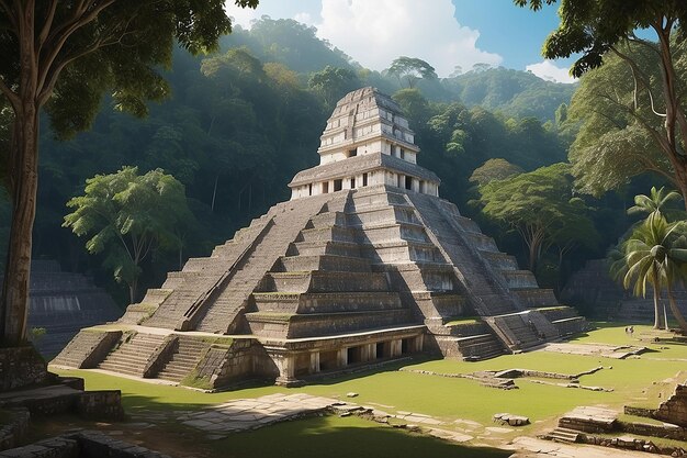 Foto sitio arqueológico de palenque
