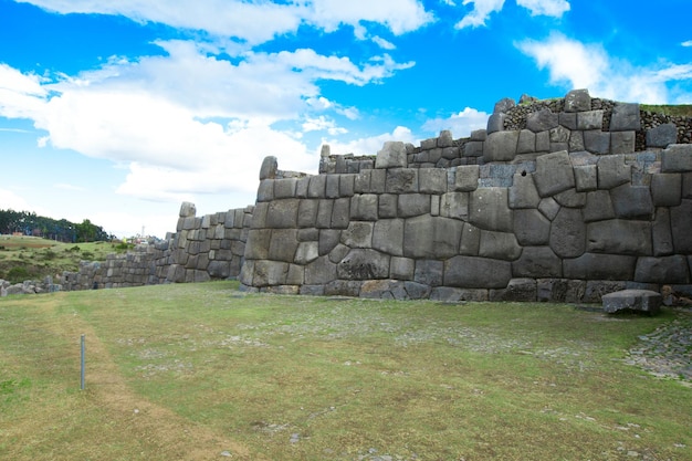 Foto sítio arqueológico sacsayhuaman inca em cusco peru