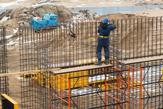 Sitio de construcción en Moscú