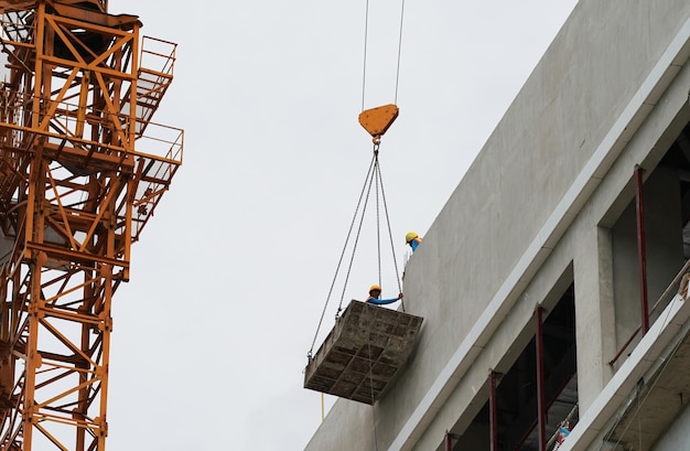 Sitio de construcción de rascacielos