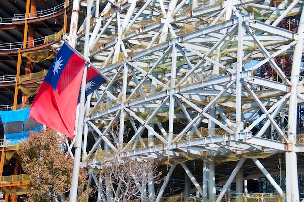 Foto sitio de construcción en taiwán