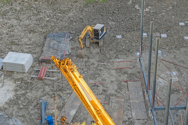 Sitio de construcción trabajador de la construcción trabajo industrial ingeniería