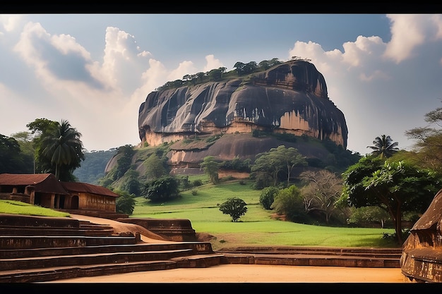 Sítio histórico de Sigiriya Rock e destino de viagem Sri Lanka