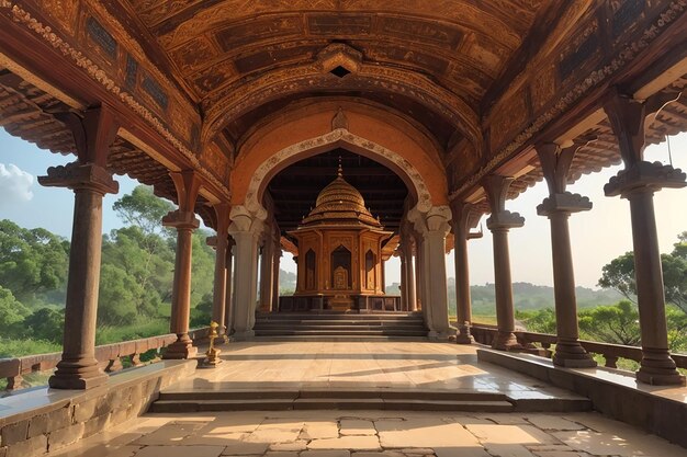 Foto sítio sagrado de mihintale, no sri lanka, perto de anuradhapura