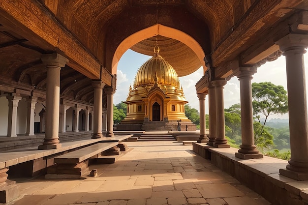 Sítio sagrado de Mihintale, no Sri Lanka, perto de Anuradhapura