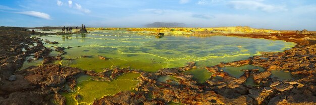 En el sitio volcánico de Dallol