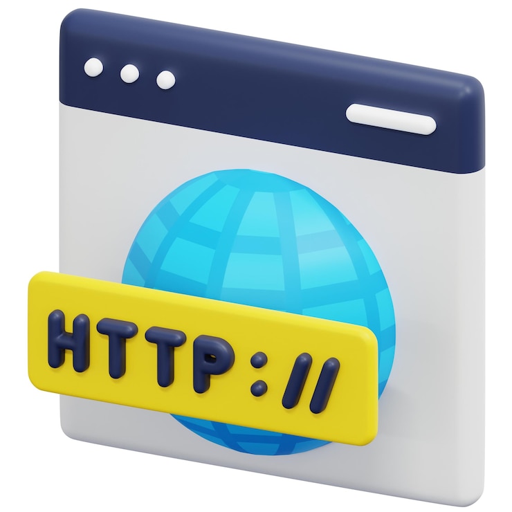 Foto sitio web 3d render icono ilustración