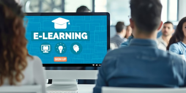 Sitio web de aprendizaje electrónico con software rápido para que los estudiantes estudien en Internet