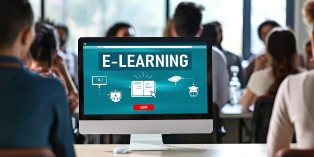 Sitio web de aprendizaje electrónico con software rápido para que los estudiantes estudien en Internet