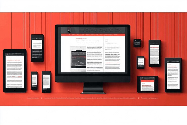 Foto sitio web de comercio electrónico con un diseño web receptivo