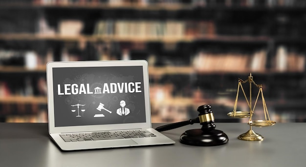 Foto sitio web inteligente de asesoramiento legal para personas que buscan conocimientos legales astutos