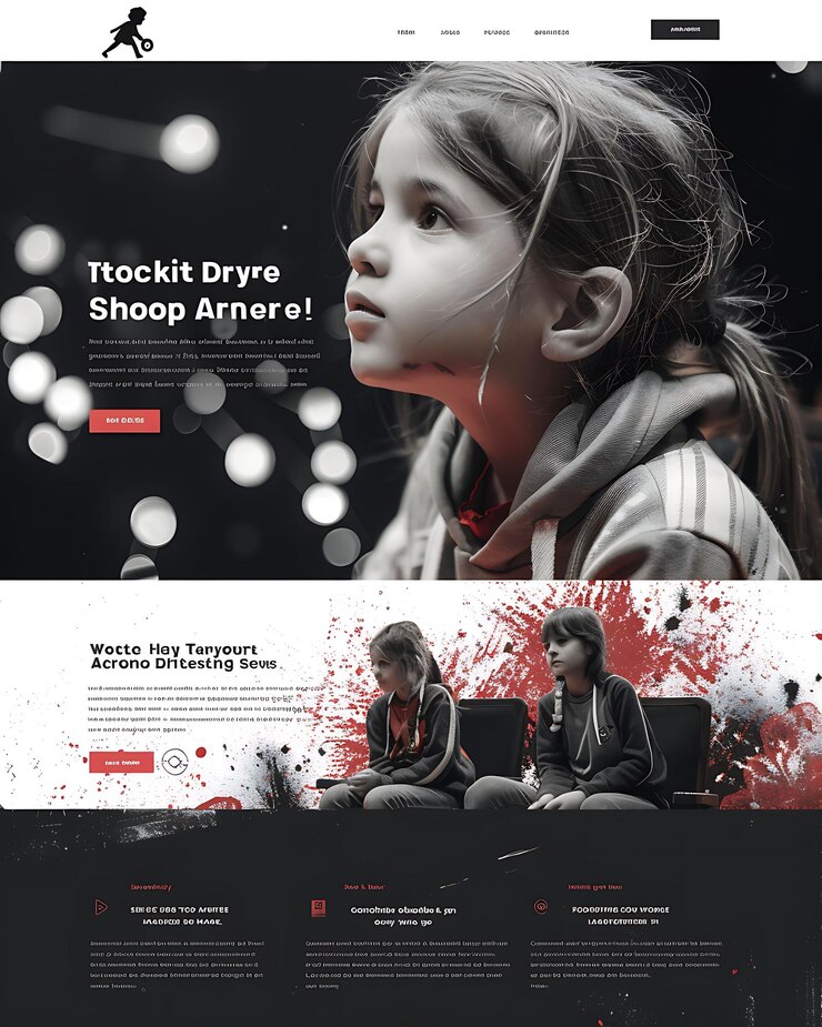 Foto el sitio web del programa de teatro y teatro estudiantil de la escuela diseño de ideas de diseño web moderno y educativo