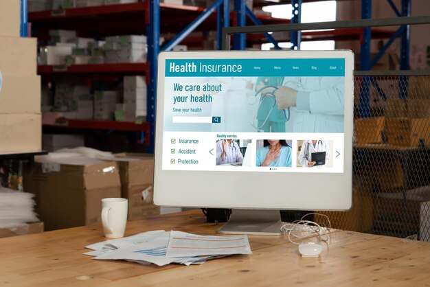 Sitio web de seguro de salud sistema de registro modish para llenar fácilmente el formulario