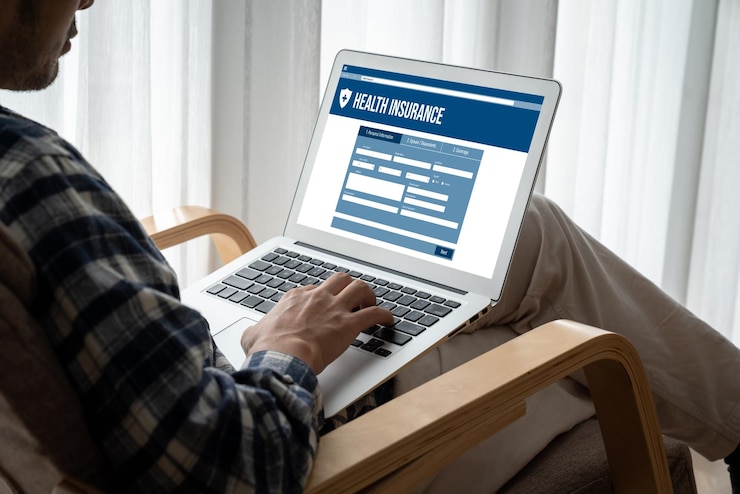 Foto sitio web de seguros de salud sistema de registro modish